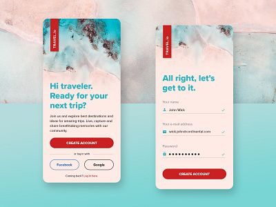 Sign up challenge with #dailyui