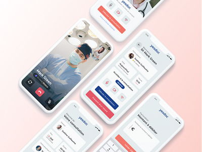 Yesdoc Mobile App adobe xd app app design application company design doctor health mockup ui ux video