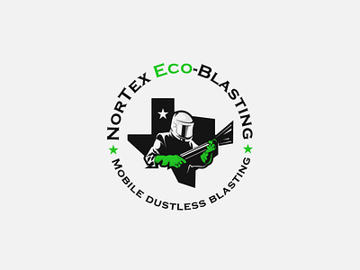 NorTex Eco- Blasting Logo branding business card design graphic design illustration logo minimal vector