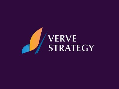 Verve Strategy logo branding business card butterfly design graphic design illustration logo minimal vector