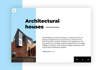 Architectural site design desktop illustration menu ph photoshop site web webdesign website