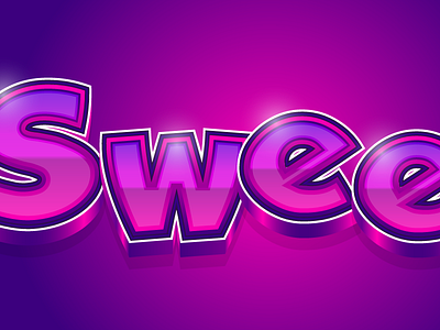 Sweet Illustrator Graphic Style 3d effect graphic style illustrator pink stroke violet