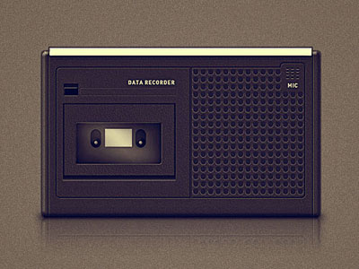 Data Recorder casette player recorder retro