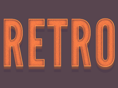 Retro Layer Style 3d layer style retro