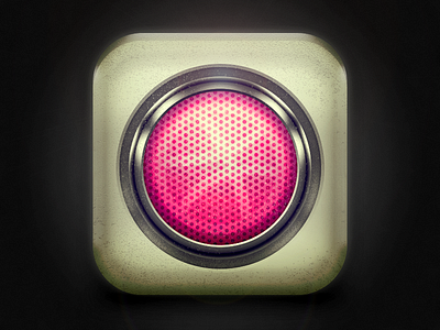 Go dribbble dirty dribbble icon ios light metal pink ui