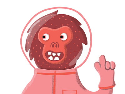 Monkey astronaut cosmomonkey monkey