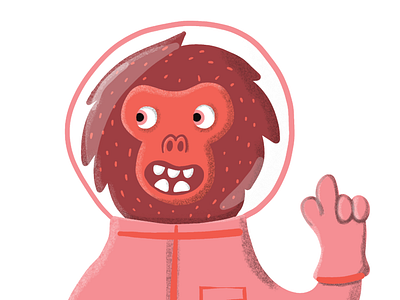 Monkey astronaut cosmomonkey monkey