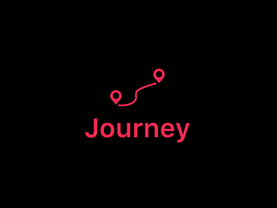 Journey logo (black background) logo