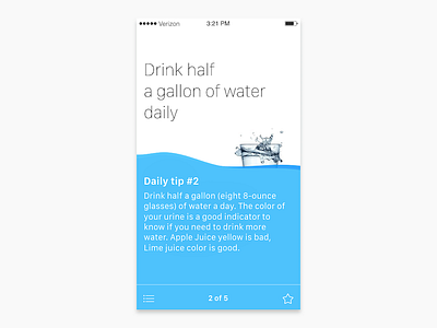 Daily tips app