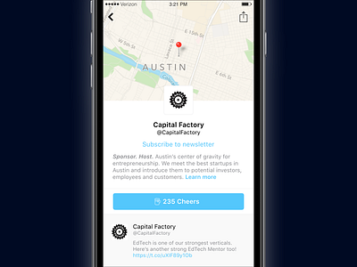 Austin Startup Crawl Sneak peek app iphone preview