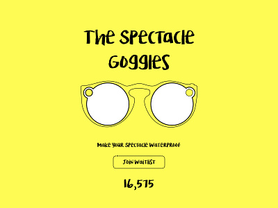 Snapchat Spectacle Goggles (updated)