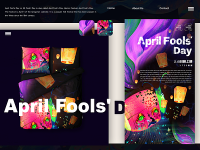 愚人节 April Fool's Day animation character design flat graphic design illustration vector web website 插图