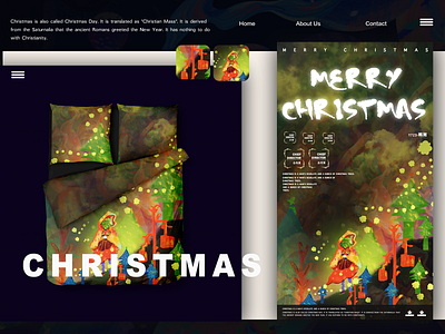 绘画 ——圣诞节Painting christmas character clean graphic design illustration typography web 插图