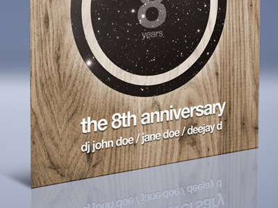 Wooden Poster wood helvetica space retro vintage poster flyer