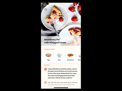 Daily UI 040 - Recipe