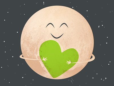 Pluto Love everydollar exploration heart illustration love pluto plutoflyby social media space