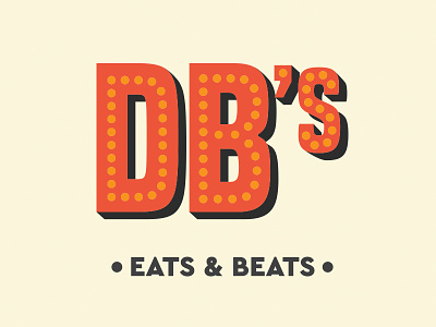Db's Pizza Joint branding db eats food logo pizza restaurant typography