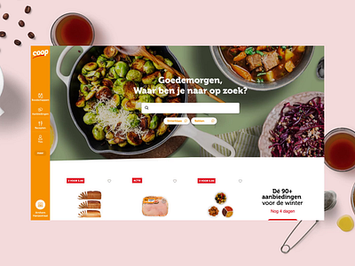 Coop Supermarket branding motion strategy ux webdesign