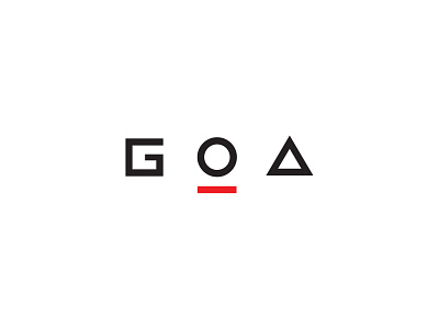 Typography logo design for Go_A music band 2021 band contest eurovision geometric go a logo logo design music shum song ukraine