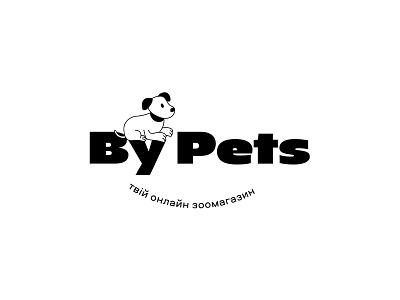 Logo design for online pet store animal bold branding cartoon character dog geometric illustration logo logo design online pet pets shop store