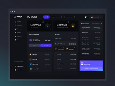 DeFi Wallet Design Concept