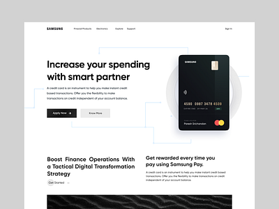 Financial Product Landing Page (Light Mode) app design design designinspiration designs fintech minimal paresh srichandan product ui uiux uiuxdesign vector illustration webdesign