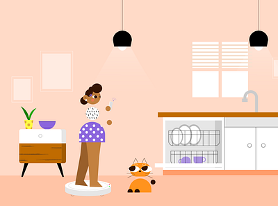 Smart home adobe illustrator characterdesign concept flat illustration motion graphics ui vector