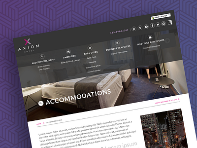 San Francisco Hotel Page Design hotel ui design ux design website