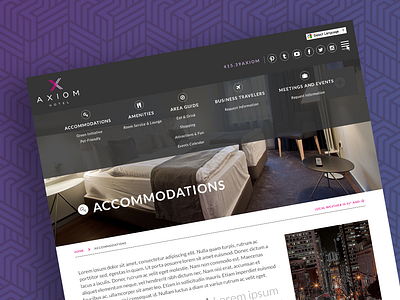 San Francisco Hotel Page Design