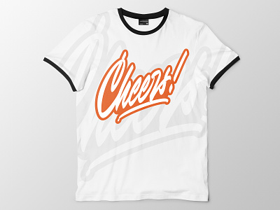 Lettering “CHEERS!” branding brushpen calligraphy design lettering logo logotype sport streetwear typography леттеринг