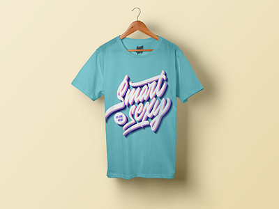 Lettering "Smart is the new sexy" for t-shirt printing branding brushpen calligraphy design lettering logo logotype streetwear typography леттеринг