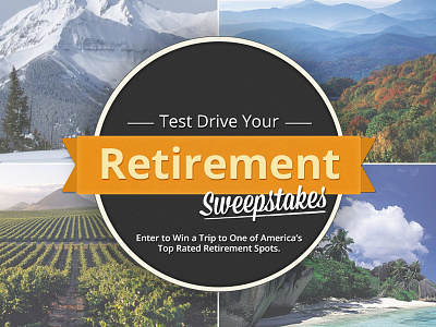 Test Drive Your Retirement Sweepstakes financial advice retirement splash splash page sweepstakes