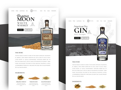 Distillery Product Page distillery distilling gin liquor product website whiskey