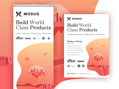 Modus Banner Stand and Flyer