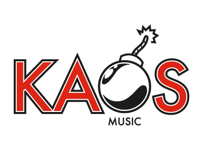 Kaos Music 2 color branding icon identity illustration logo vector