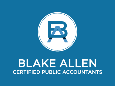 Blake Allen CPAs Vertical branding icon identity illustration logo vector
