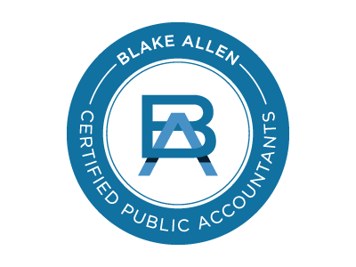 Blake Allen CPAs Solo branding icon identity illustration logo vector