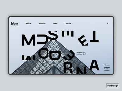 Concept for Moderna Museet concept design experiment figma graphic design grid grids museum roilir shmdsgn typography ui web web design