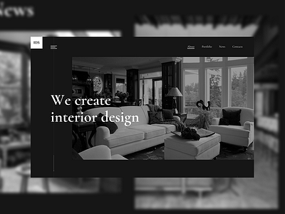 Interior Design Studio concept e commerce interior interior design interior design studio site design studio ui web web design
