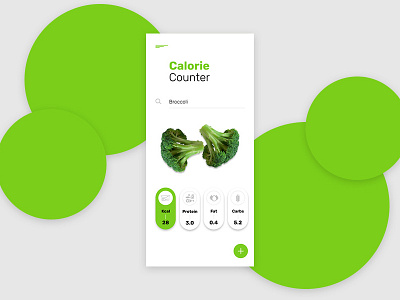 Calorie Calculator 004 app calculator calorie calories counter daily 100 challenge daily ui 004 dailyui dailyui 004 design fat food protein ui vegan vegetable web design