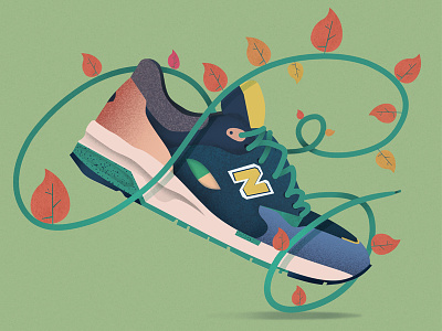 New Balance art artwork conceptart digitalart illustration new balance shoe sneakers sports