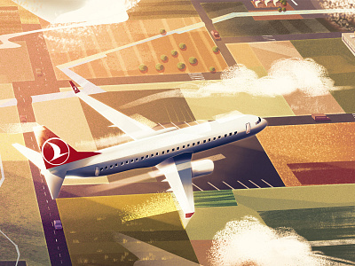 Turkish Airlines animation art artwork background conceptart digitalart hospital illustration landscape nature