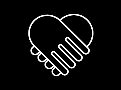 Heart and hands logo app branding design graphic design icon illustration logo logo design vector