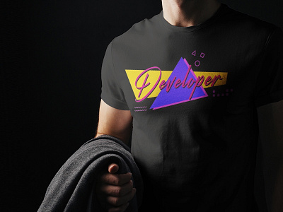 80s Developer Tee Design clothing developer development graphic design tee tshirt