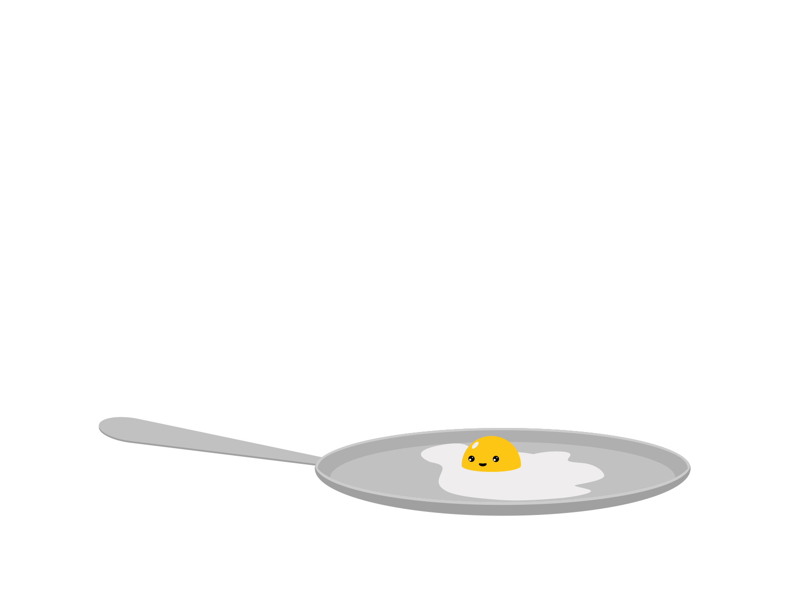 Flying egg 2d animation design egg flying fried gif illustration jump kawaii pan vector