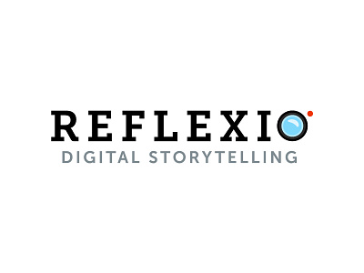 Reflexio branding camera icon illustration lens logo record recording slab serif video videographer videography