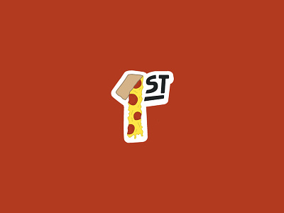 Pizza 1st 1st church design first illustration ministry design pizza sticker youth youth group youth ministry