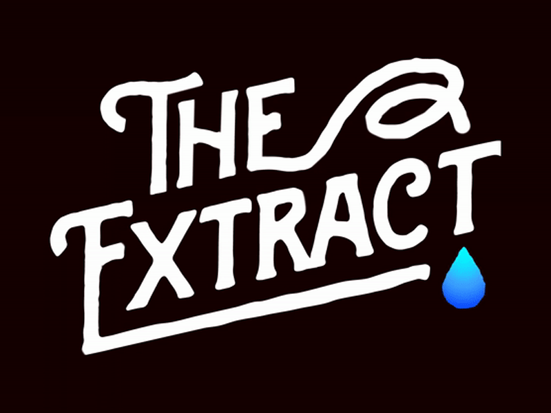 The Extract Logo Concept blog brand branding identity design lettering lettering animation lettering logo logo logo animation logo design logo designs motion design motiongraphics