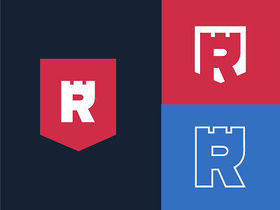 "R" is for Rook castle castle logo church logo icon jesus logo refuge rook rook logo royal shield shield logo