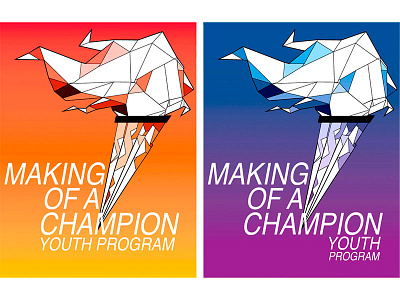 Making of a Champion Logo branding champion charity flame logo torch youth
